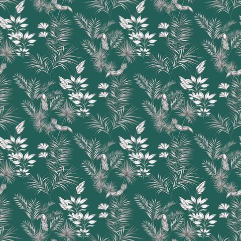 Toucan Toile Rainforest Green