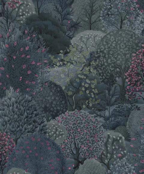 Arboretum Navy Berry wallpaper