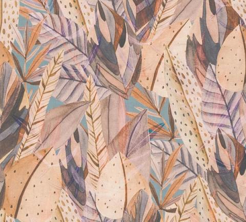 Peach Plumes wallpaper
