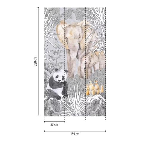 Safari Friends Panel wall panel