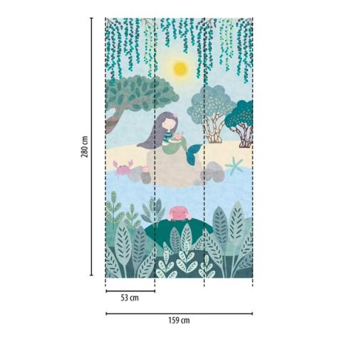 Mermaid Lagoon Panel wall panel