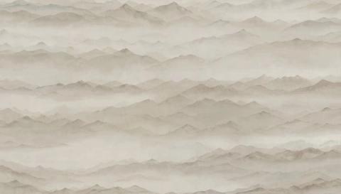 Pale cream and oyster ridges recede almost to nothing, barely there at the top of the wall. Close to a neutral, but with somewhere to look.