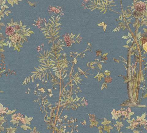 Indigo Chinoiserie wallpaper