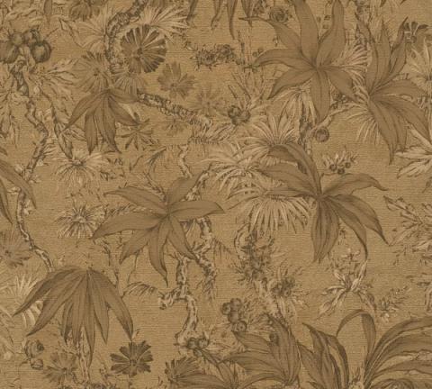 Gold Botanica wallpaper