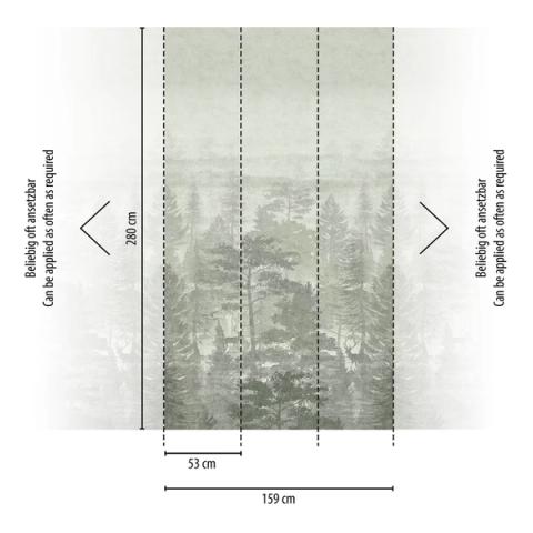 Pine Forest Panel wall panel