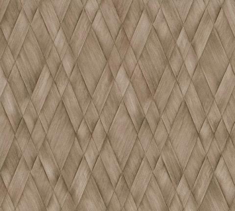Walnut Plait wallpaper