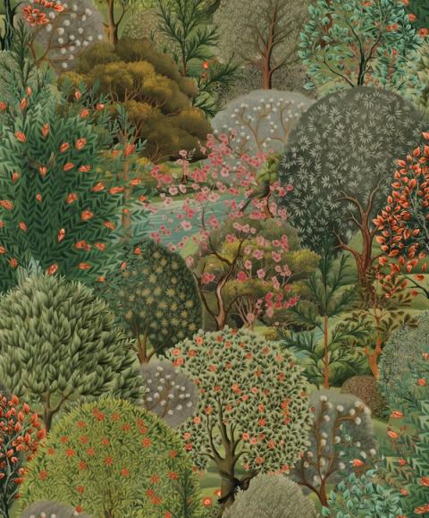 Arboretum Green wallpaper