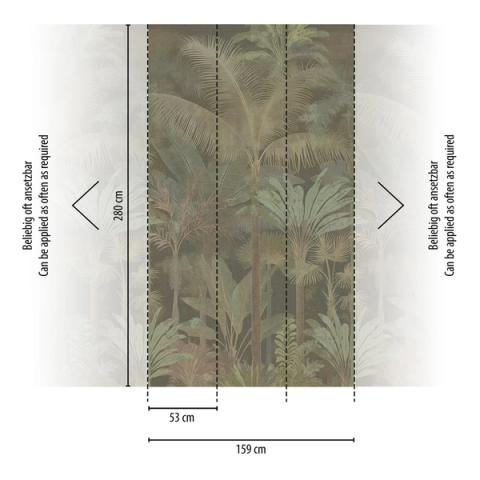 Green Jungle Panel wall panel