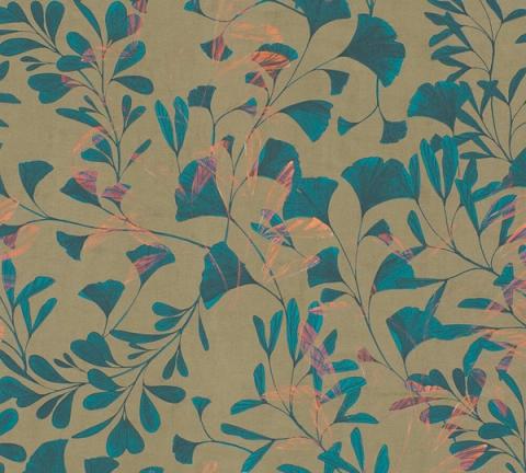 Teal Ginkgo wallpaper