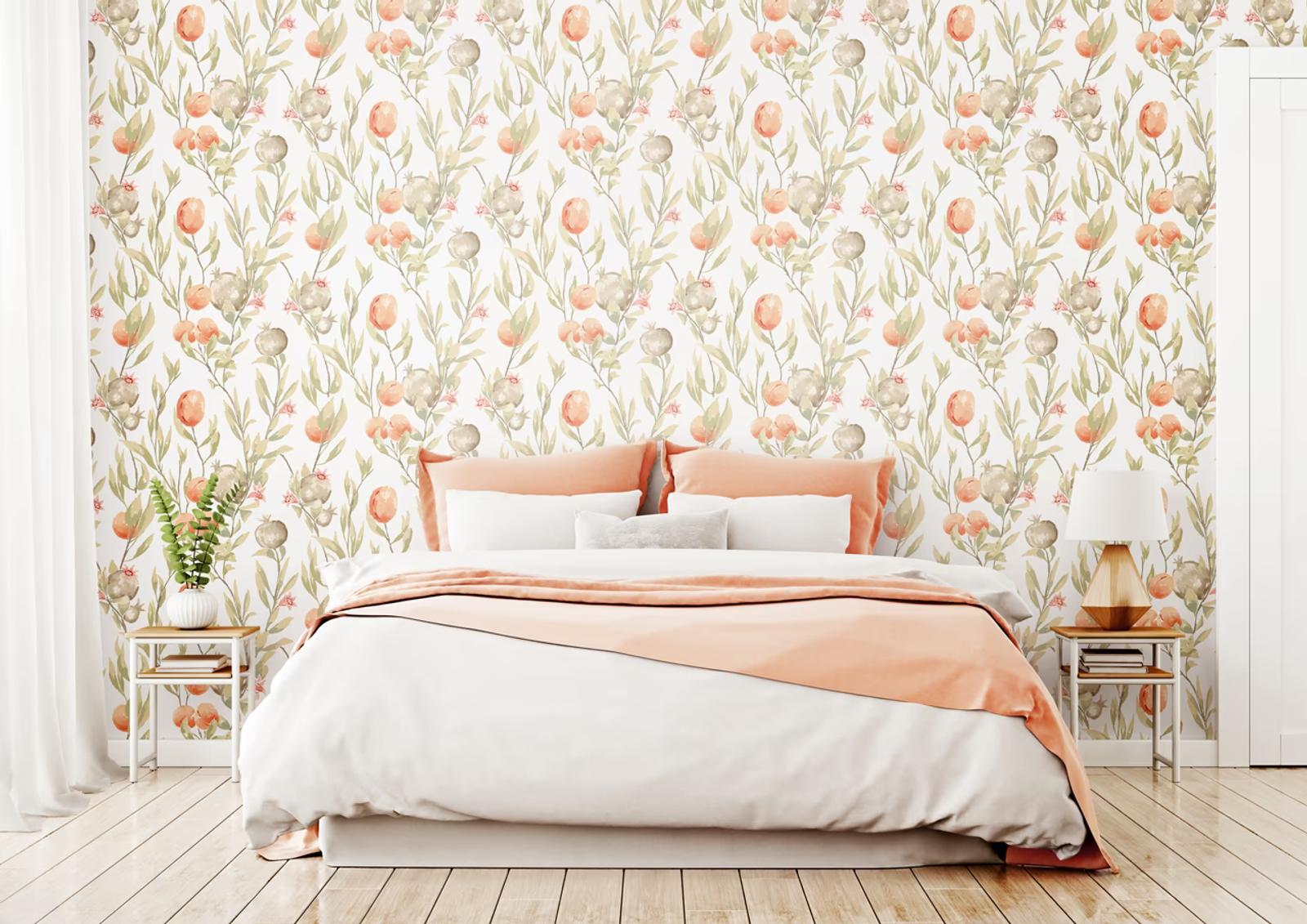 Laid Bare — Lifestyle Laid Bare 2023 LBK50137W Pomegranate Trail Blossom Bedroom