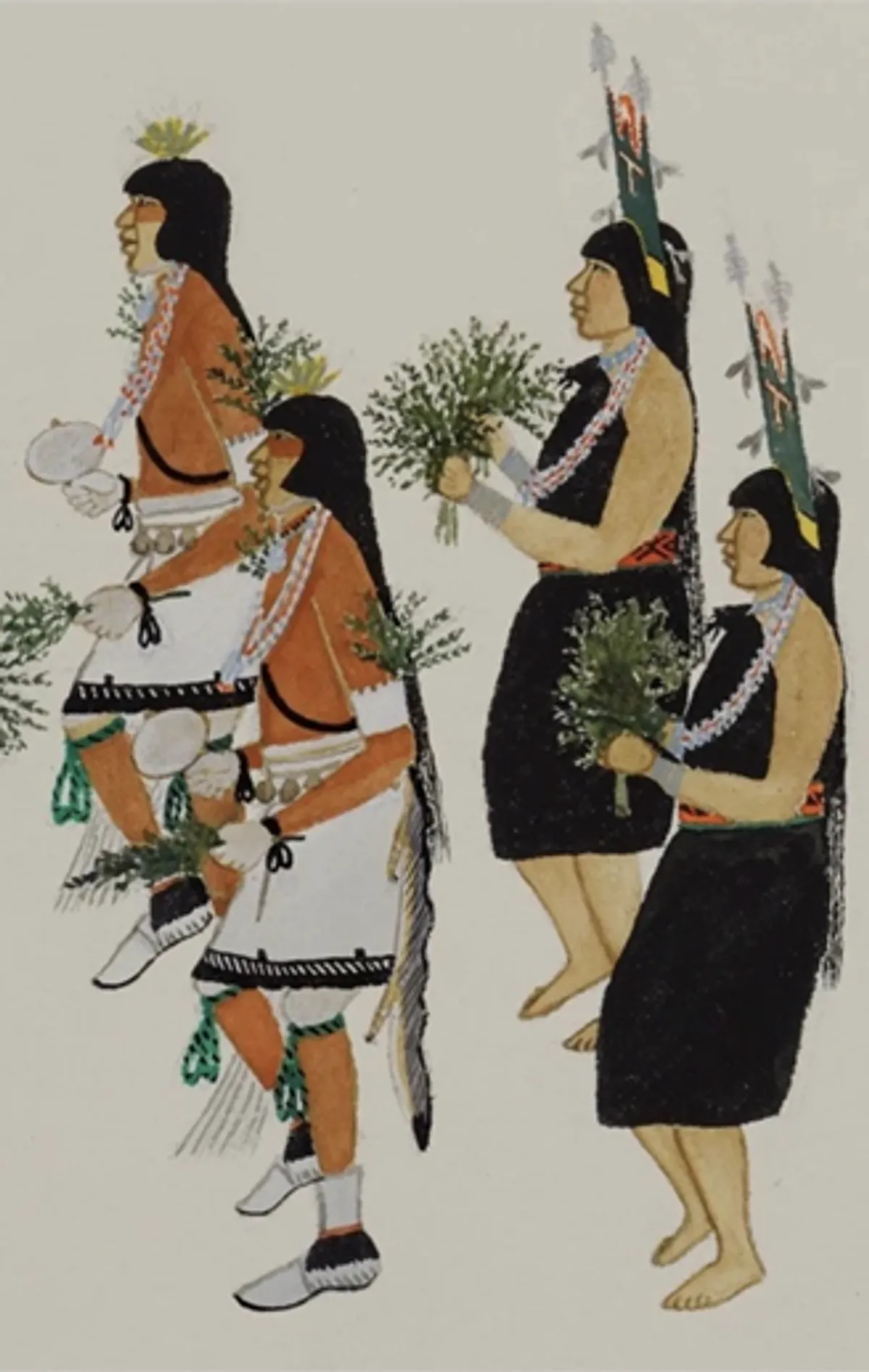 THE CORN MOTHER The barefoot women dance to pray for rain, help the corn and other crops grow. With dancing prayer they keep the Earth and her people in balance with the regenerative power of the yearly return of Corn. The Dance encourages the Flow of the Greening Power and requests Earths's relief from Dryness