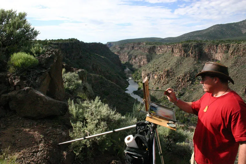Painting in Taos: Mountains, Old Churches, Vinyards & Wild Rivers