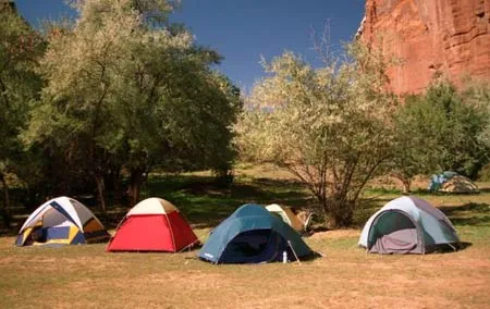 Photo: Our Camp by Jackie Stoken, 2003 Participant