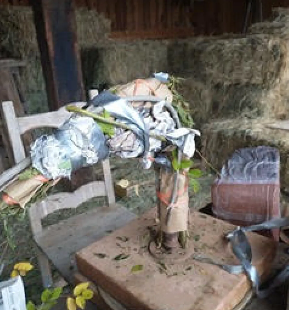 basic shape with organic materials