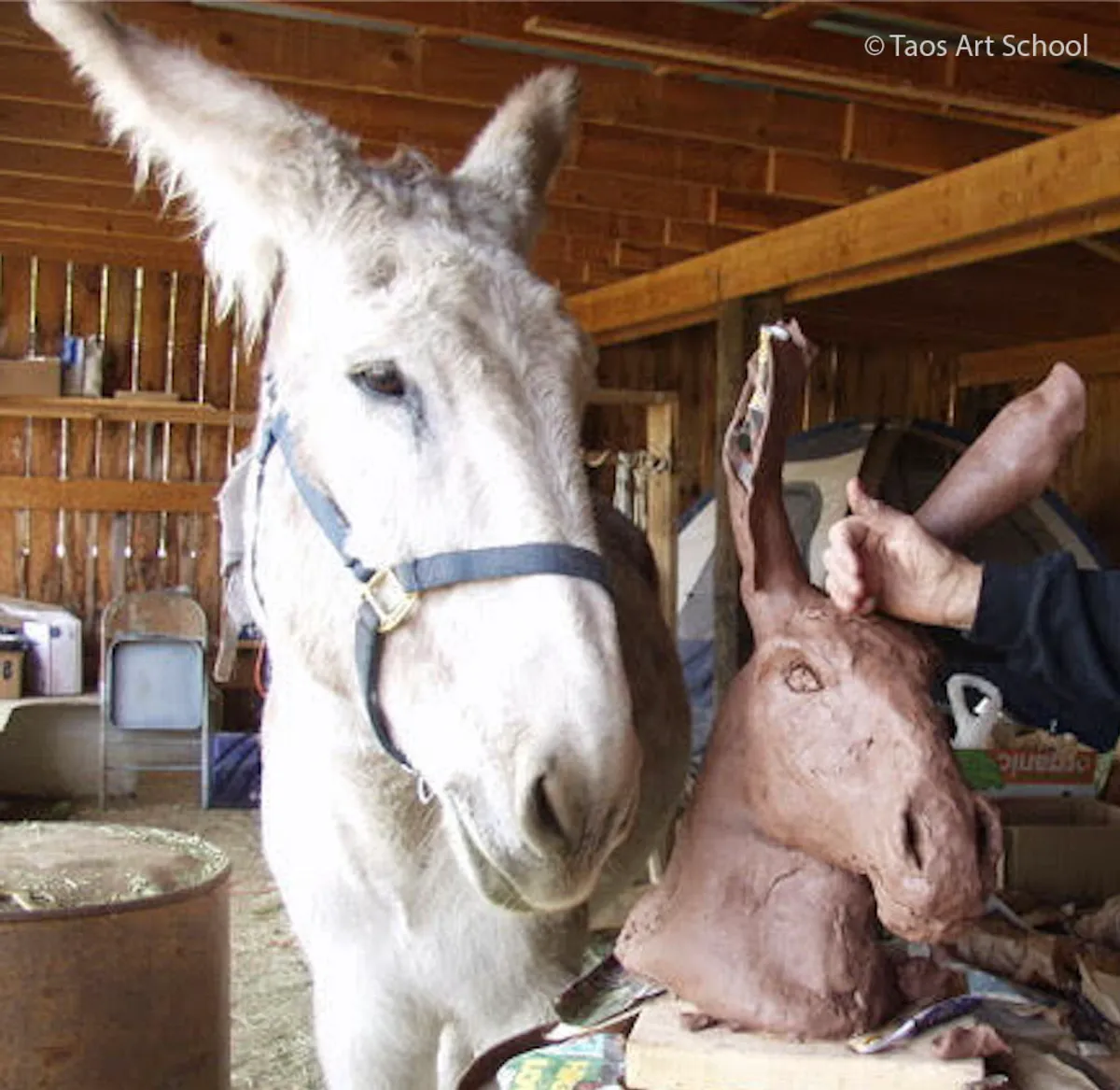 Milagro and finished sculpture