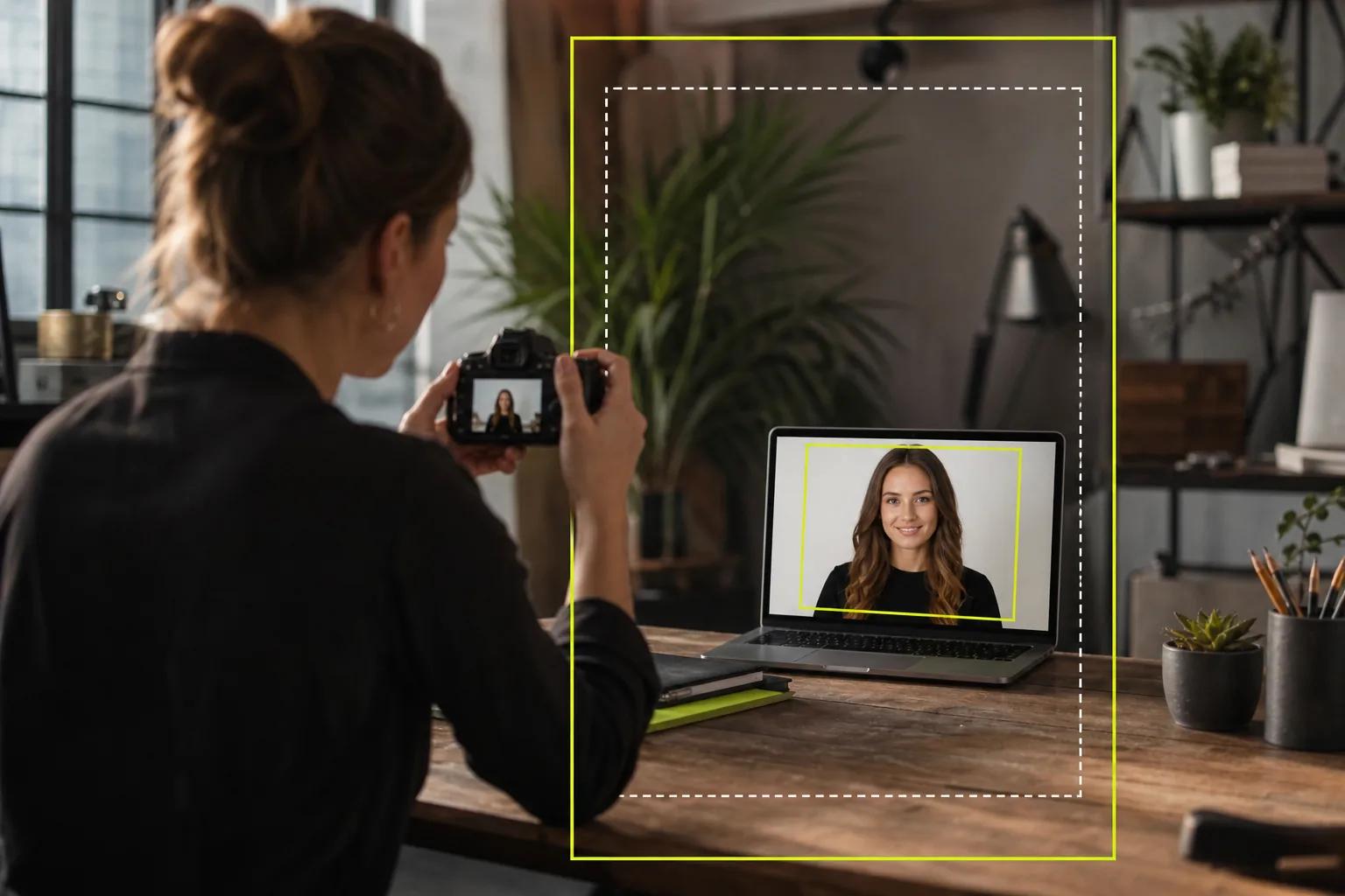 Choosing a clear portrait photo for an AI talking picture.