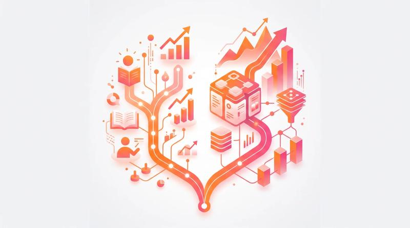 Ilustração digital no estilo da Anúncios GO: mentoria de tráfego pago ou agência — dois caminhos de captação comparados lado a lado