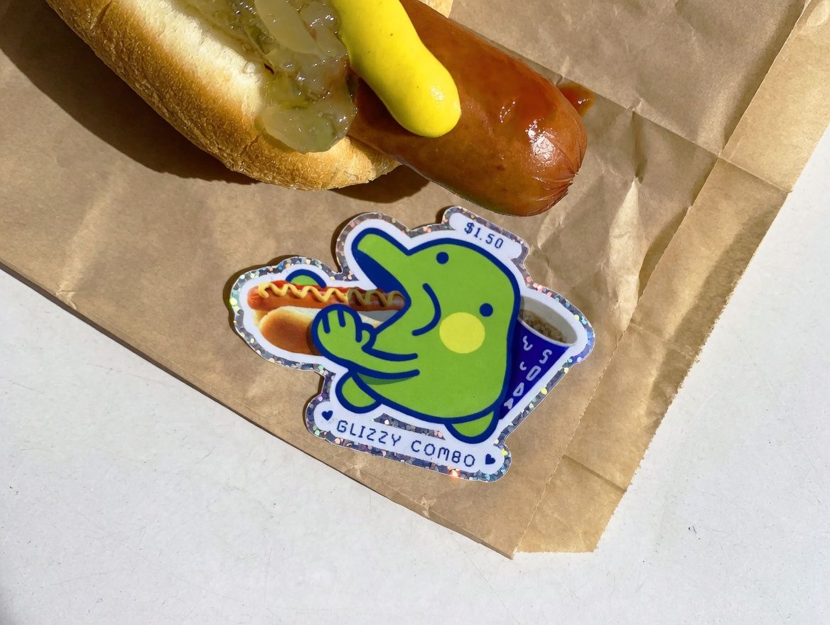Glizzy Combo Glitter Sticker