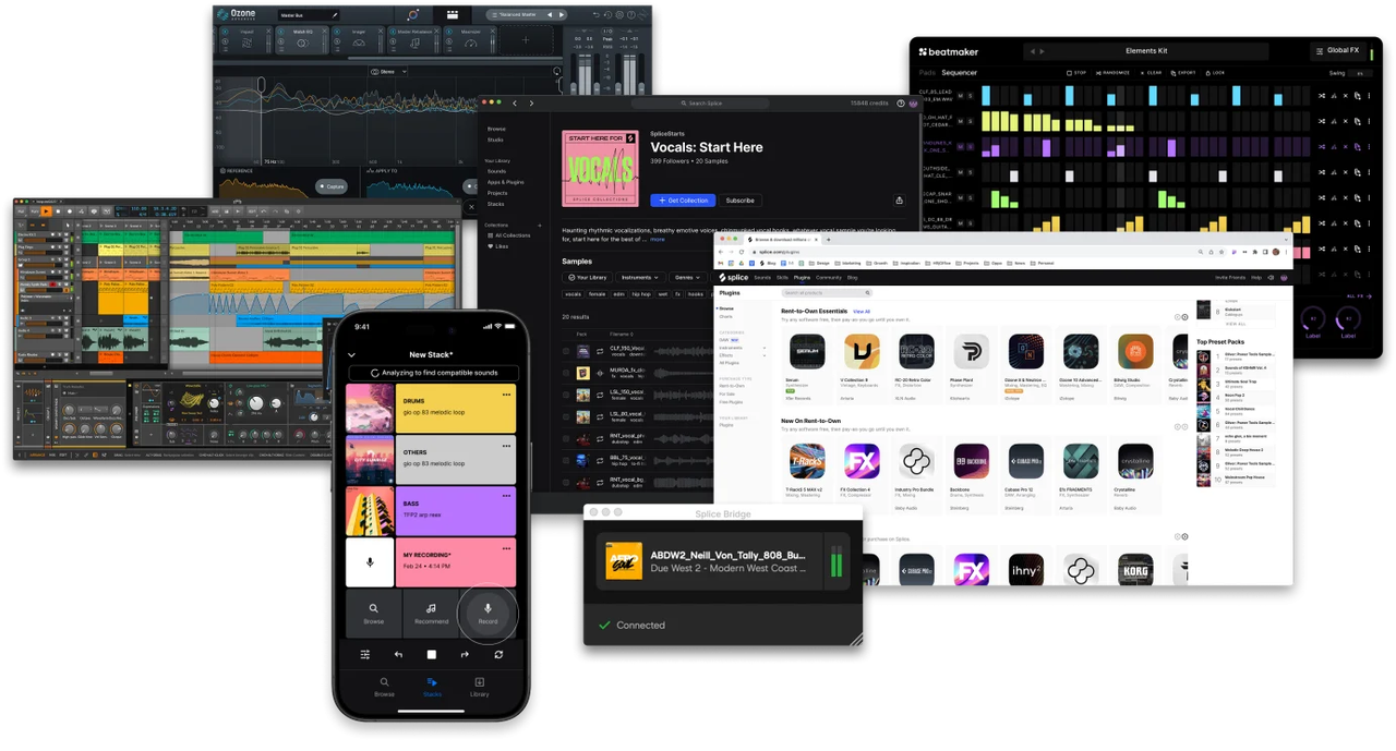 Square photo illustrating the future of music creation — creative studio technology and sound innovation