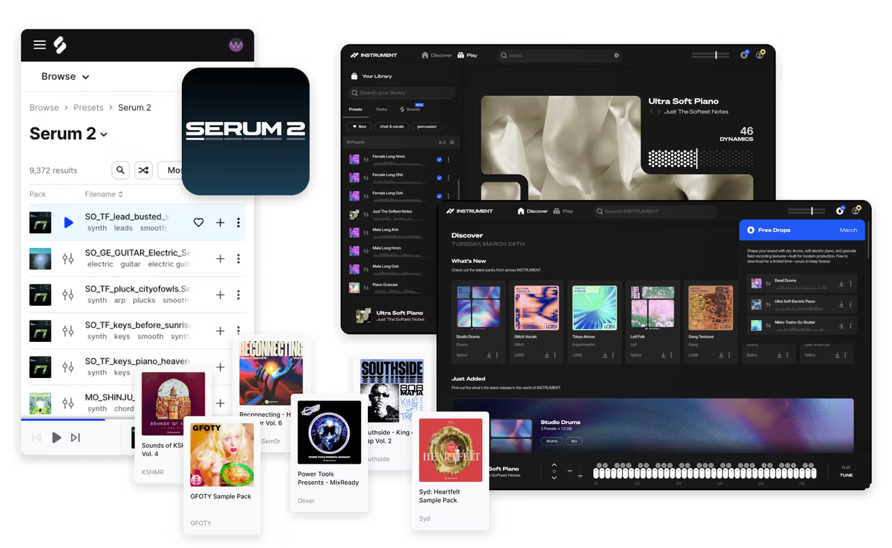 Splice Features and Sounds