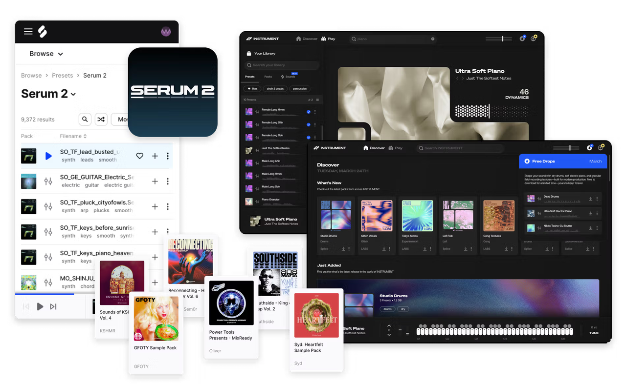 Splice Features and Sounds
