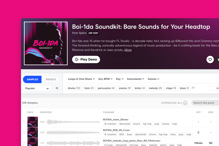 Boi-1da's Soundkit: Bare Sounds for Your Headtop