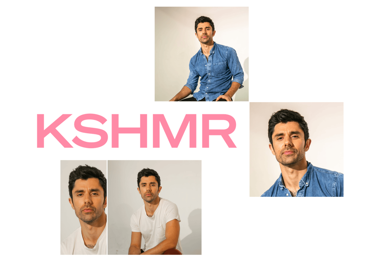 Wide hero banner for KSHMR — high-energy festival visual