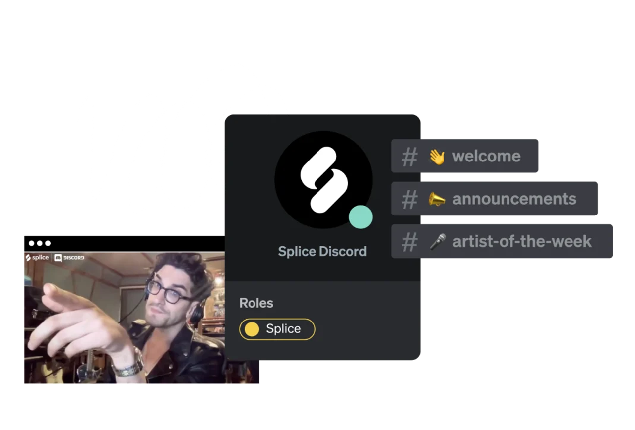 Splice Discord community — creators collaborating