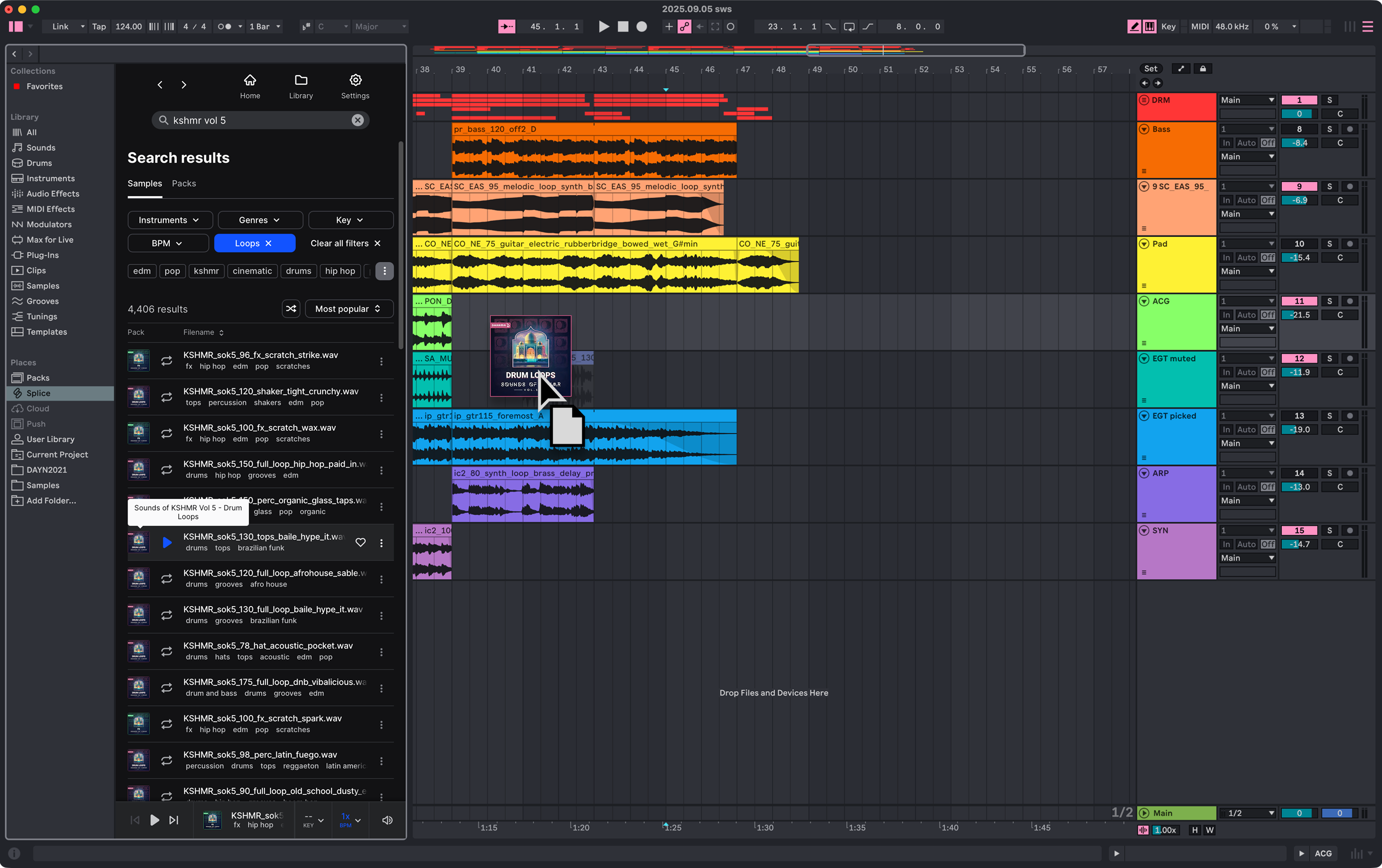Ableton with Splice Integration and KSHMR Samples