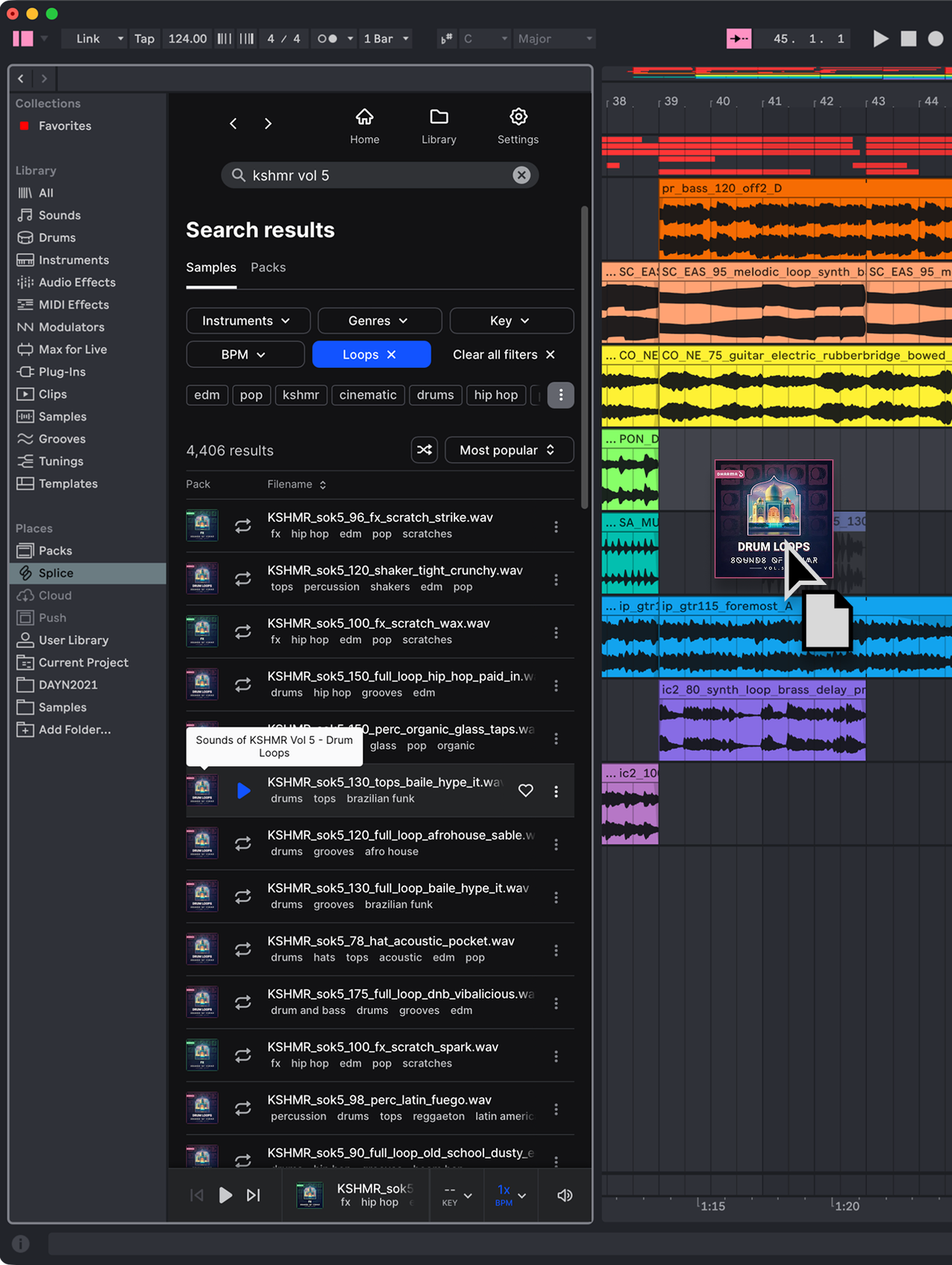 Ableton with Splice Integration and KSHMR Samples