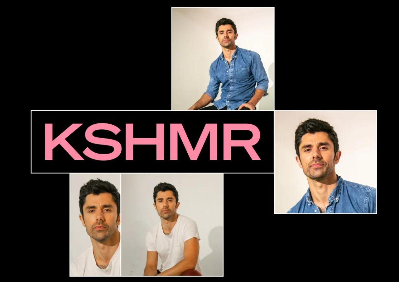 Wide hero banner for KSHMR — high-energy festival visual