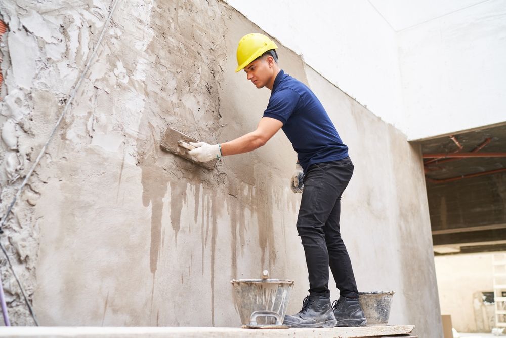 plastering