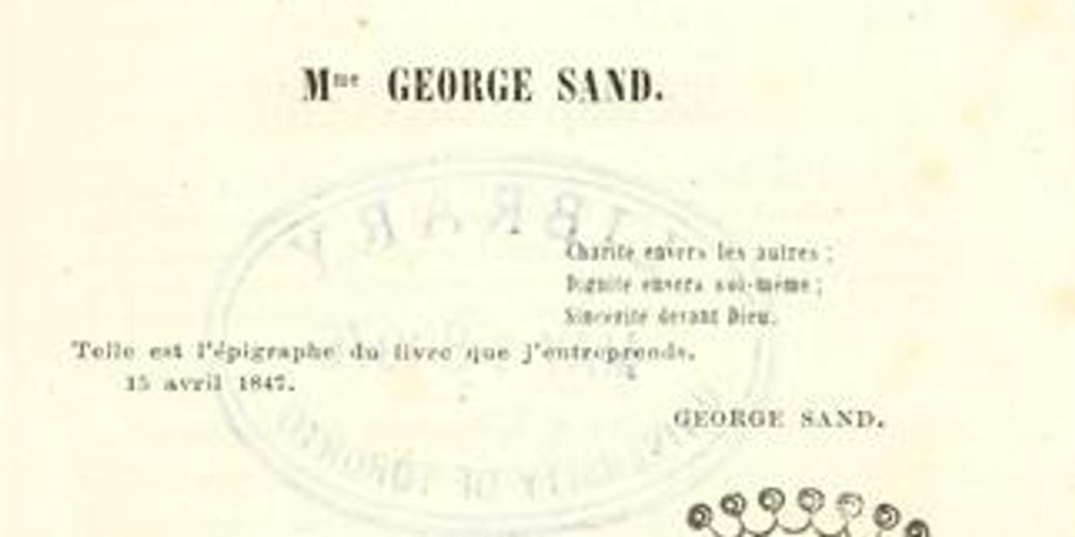 George Sand, une plume libre à (re)découvrir sur Yupata