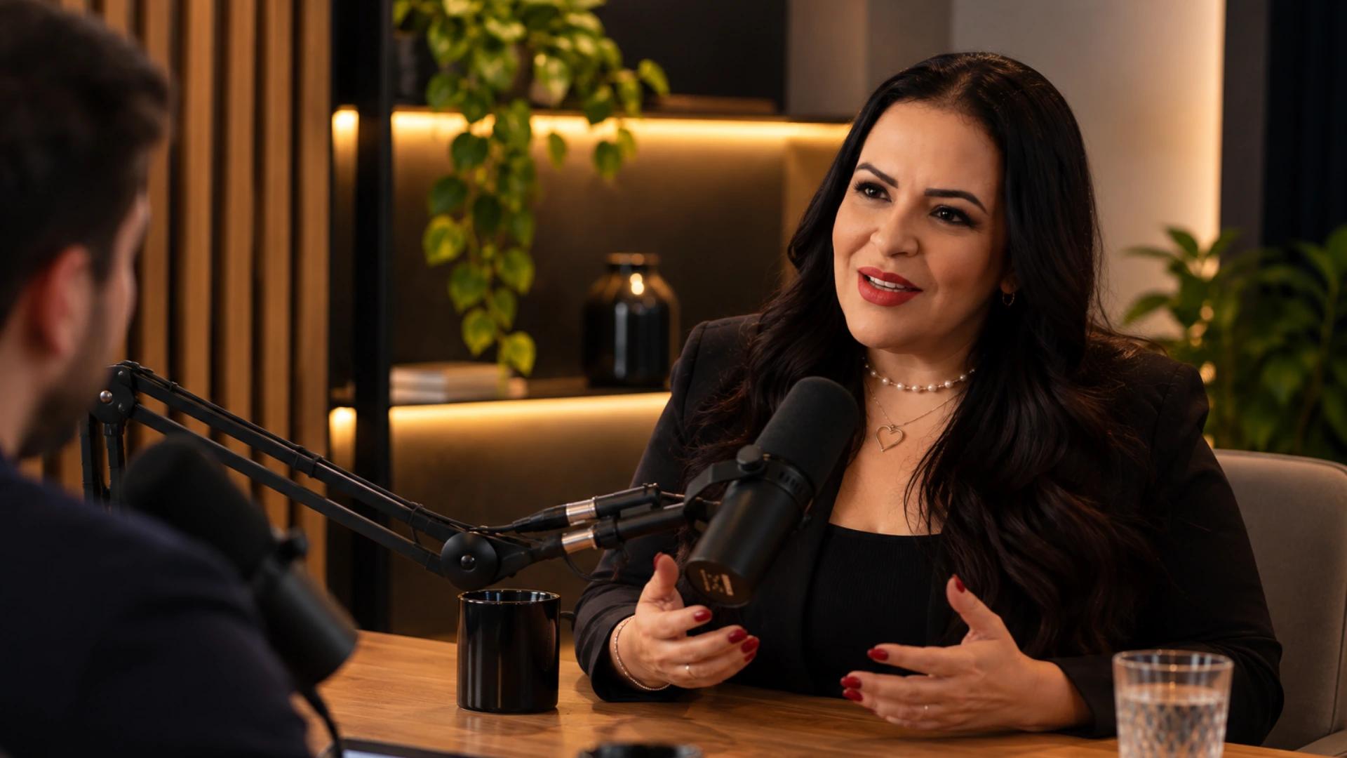 Valéria em entrevista à Alude