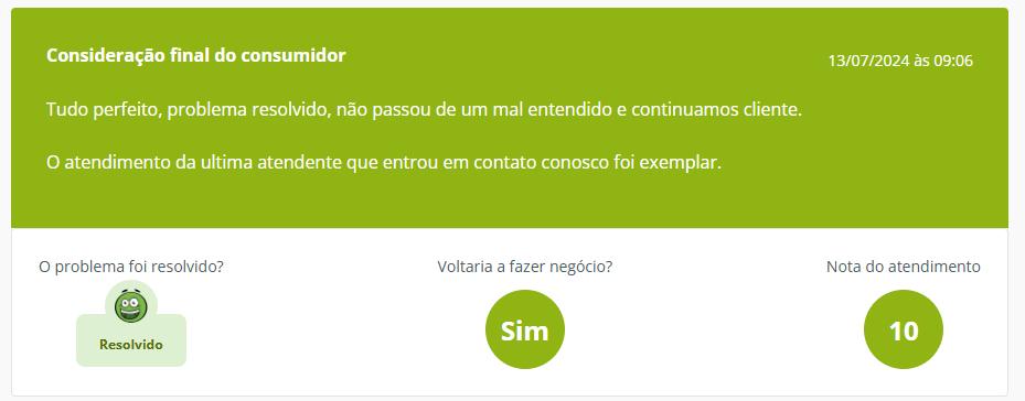 Captura de tela mostrando que as pessoas gostaria de faazer negócios novamente com a a Alude reclame aqui