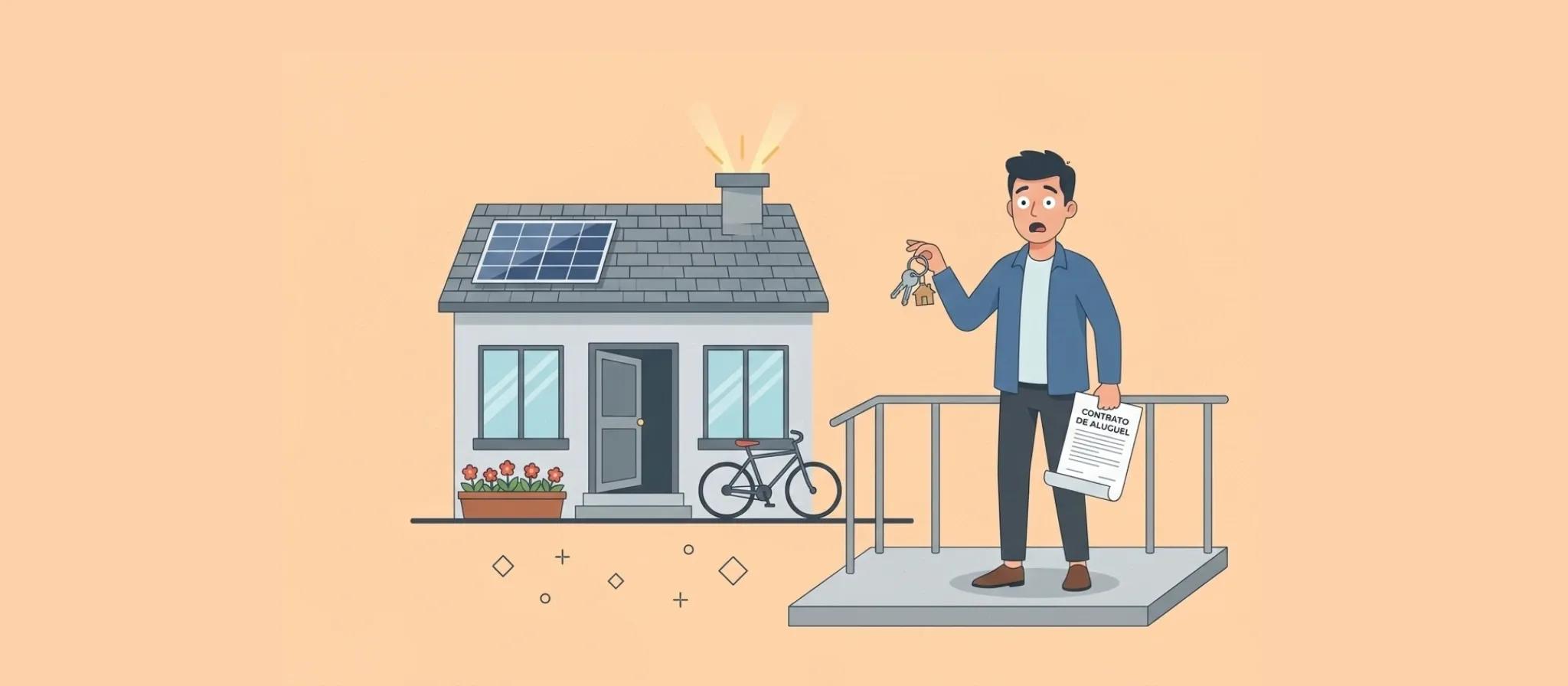 ilustração para usucapião em imóveis alugados