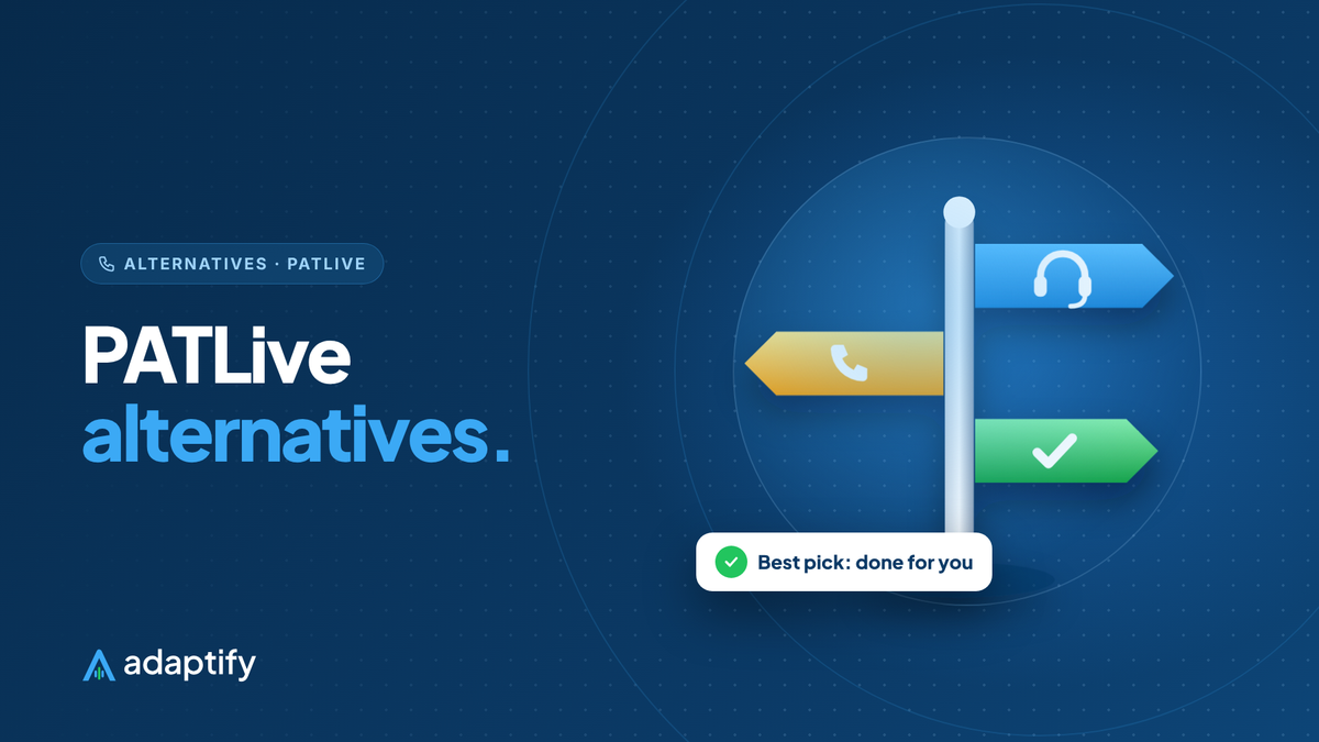 PATLive alternatives illustration: answering options with the top choice checked