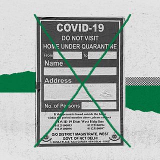 are posters outsides homes of covid19 patients legal