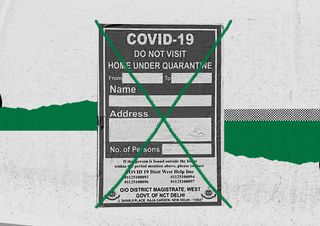 are posters outsides homes of covid19 patients legal