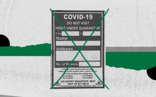 are posters outsides homes of covid19 patients legal