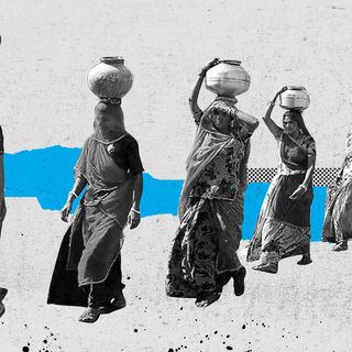 water fetching India