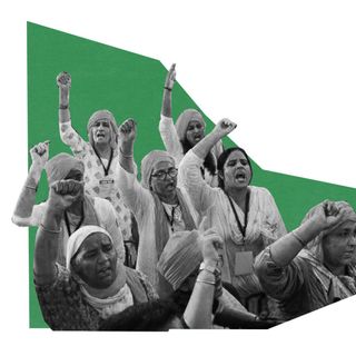 women farmers protest in delhi