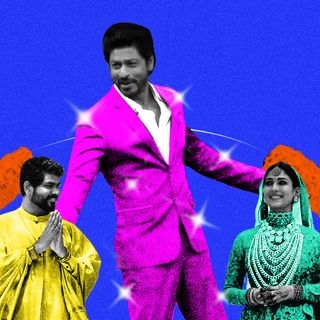 srk gets more attention at nayanthara wedding