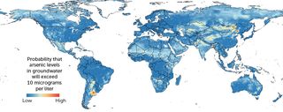 Global map of arsenic contamination