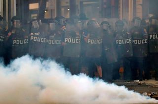 tear gas Black Lives Matter