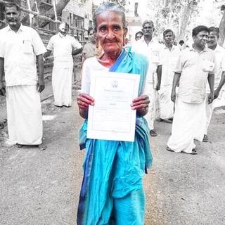 old woman panchayat president
