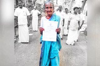 old woman panchayat president