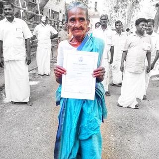 old woman panchayat president