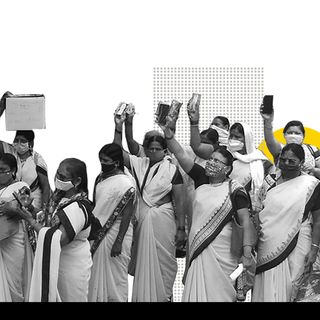 anganwadi workers return faulty smartphones