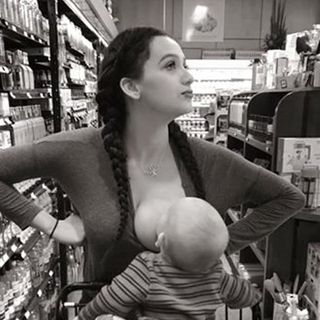 openly breastfeeding in public